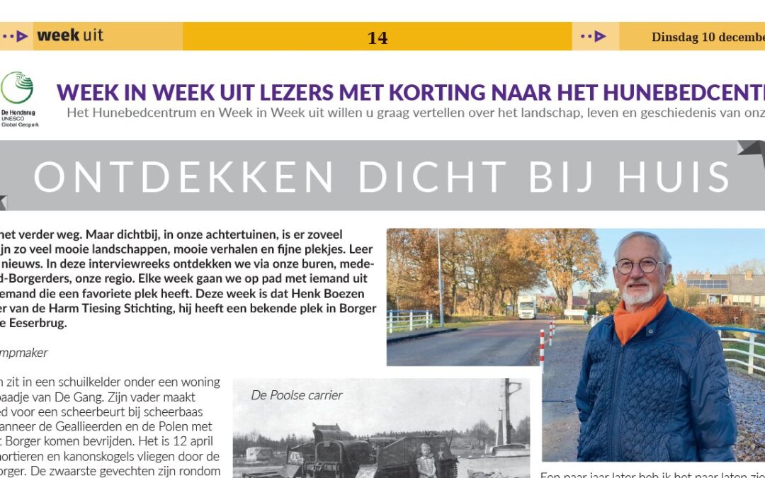 Artikel: Dicht bij huis over de Eeserbrug