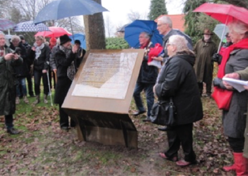 Het monument in Ellertshaar